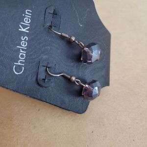 A lot of 3 Calvin Klein earrings with glass beads